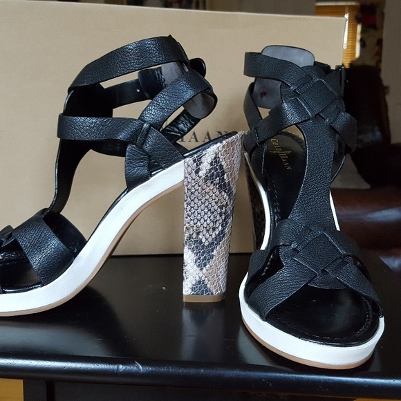 NEW Cole Haan Paley Platform Snakeskin Sandal Sz 8 - Picture 5 of 8